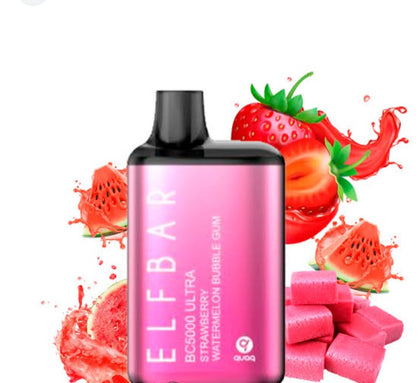 Elf Bar - BC 7000 strawberry Watermelon Bubble Gum. - Dijital Sigara